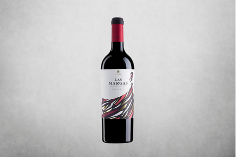 Botella de vino tinto LAS MARGAS. BODEGAS BODEM