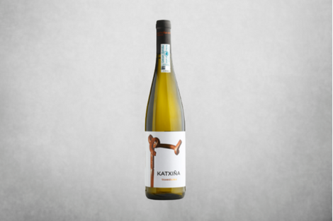 Botella de vino Txakoli Katxiña